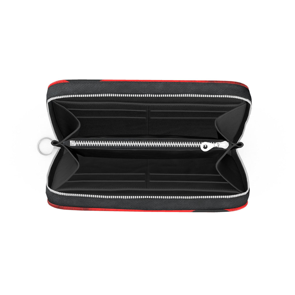 Rogue in Red Leather Zip Wallet