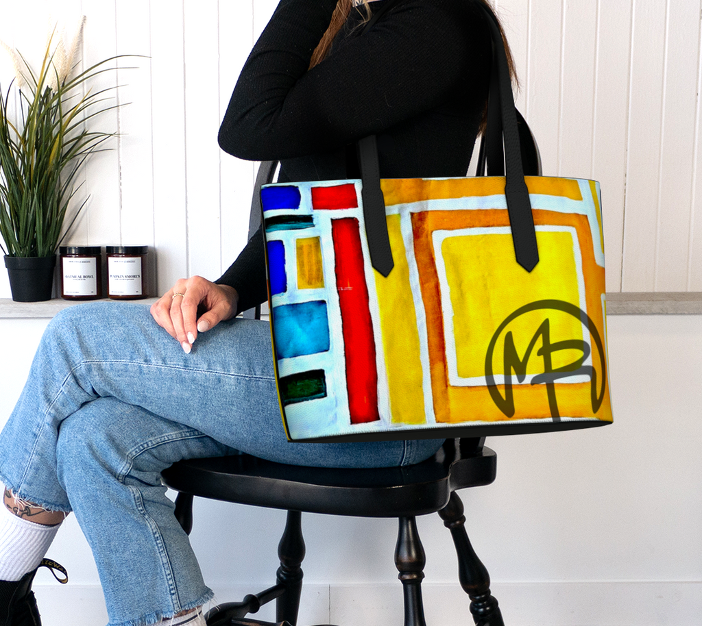 Marion Renee Neo Painted Square Large Tote