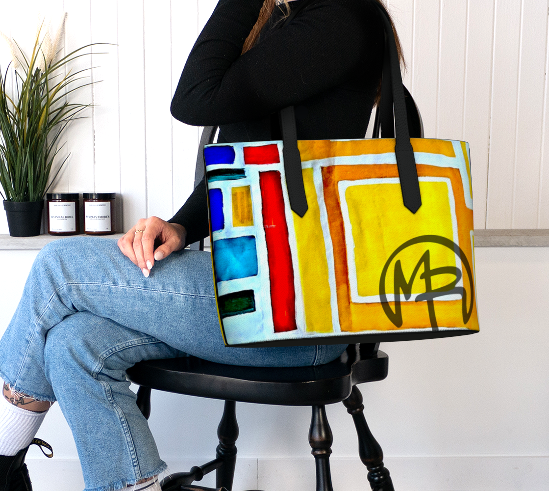 Marion Renee Neo Painted Square Large Tote