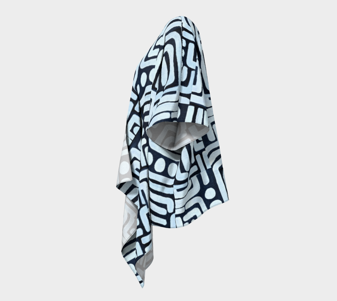 Noir Urban Draped Kimono