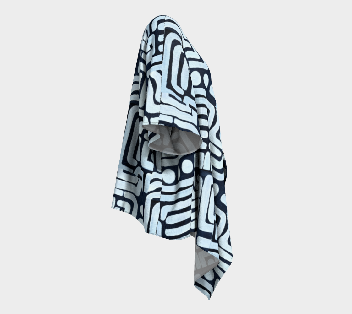 Noir Urban Draped Kimono